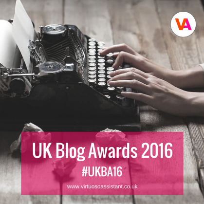 Virtuoso Assistant UK Blog Awards 2016